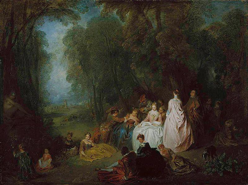 Jean-Antoine Watteau The Art Institute of Chicago oil painting image
